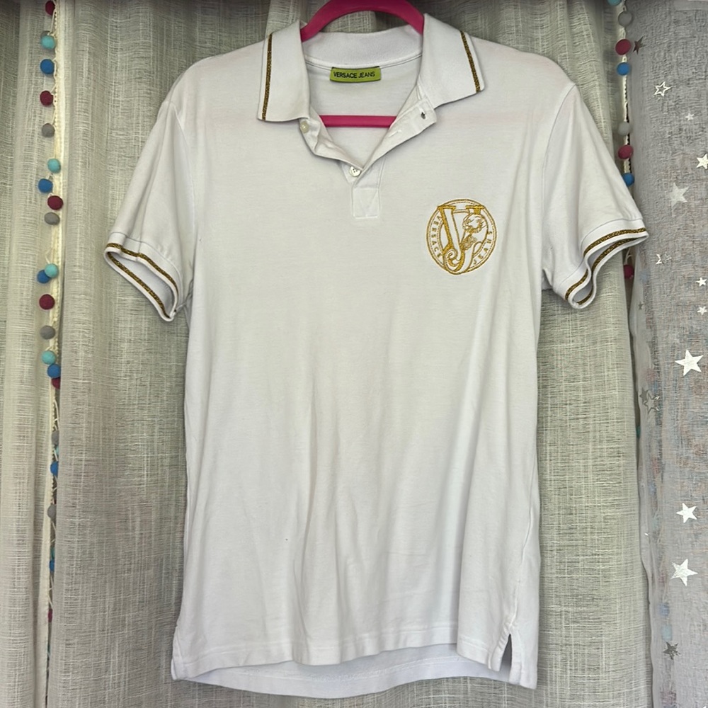 Versace Jeans White Polo-authentic